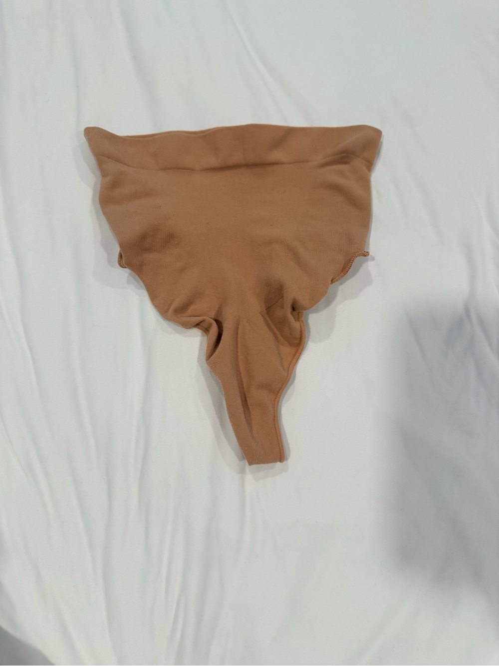 SKIMS Seamless Sculpt High-Waisted Thong Bodysuit L/XL Nude Brown